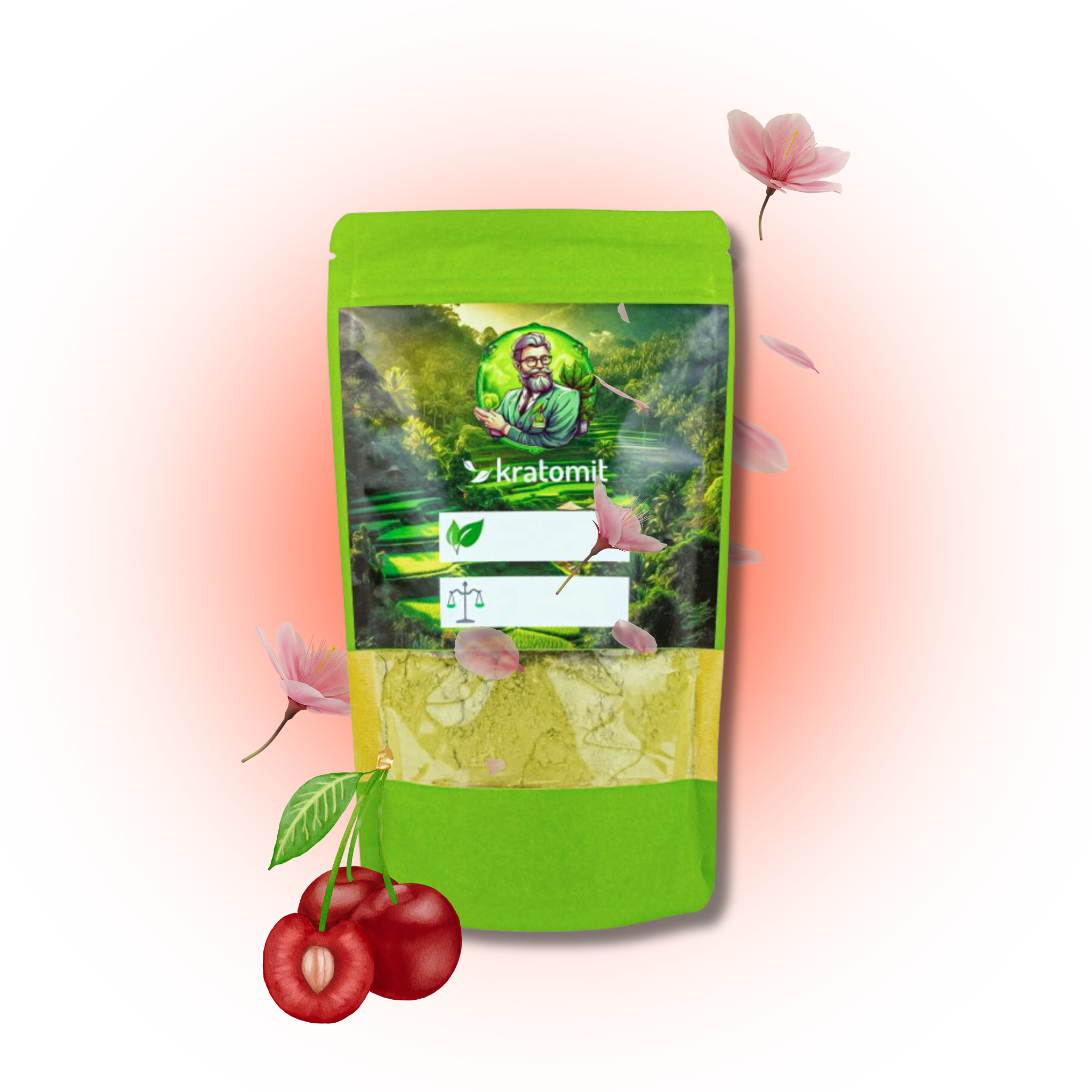 Ochucený kratom Sour Cherry